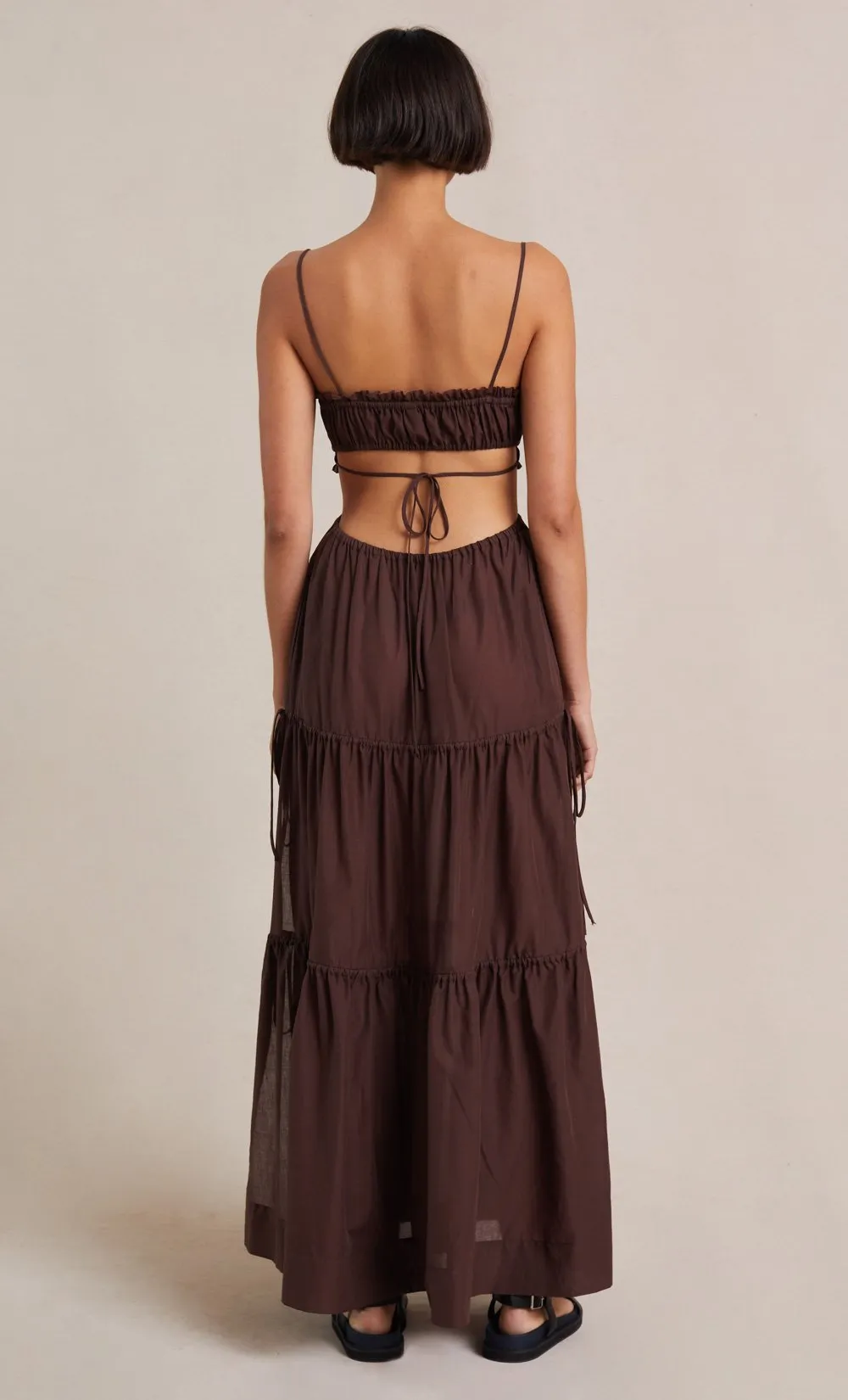 ALEXANDRA TIE MAXI DRESS