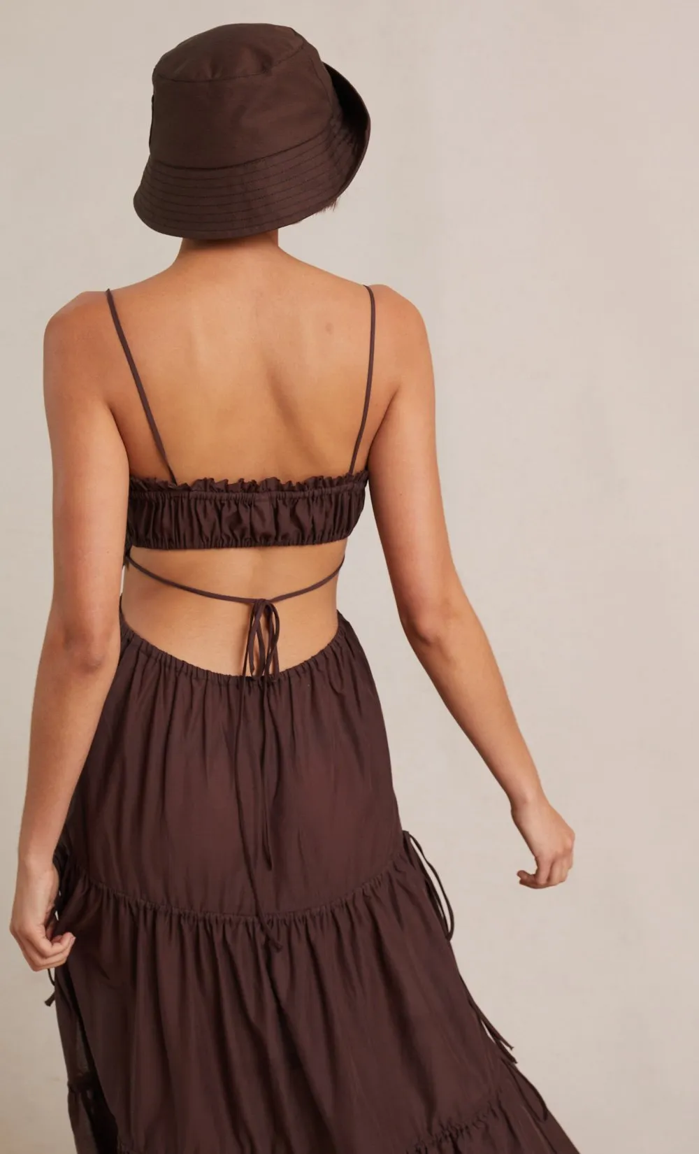 ALEXANDRA TIE MAXI DRESS
