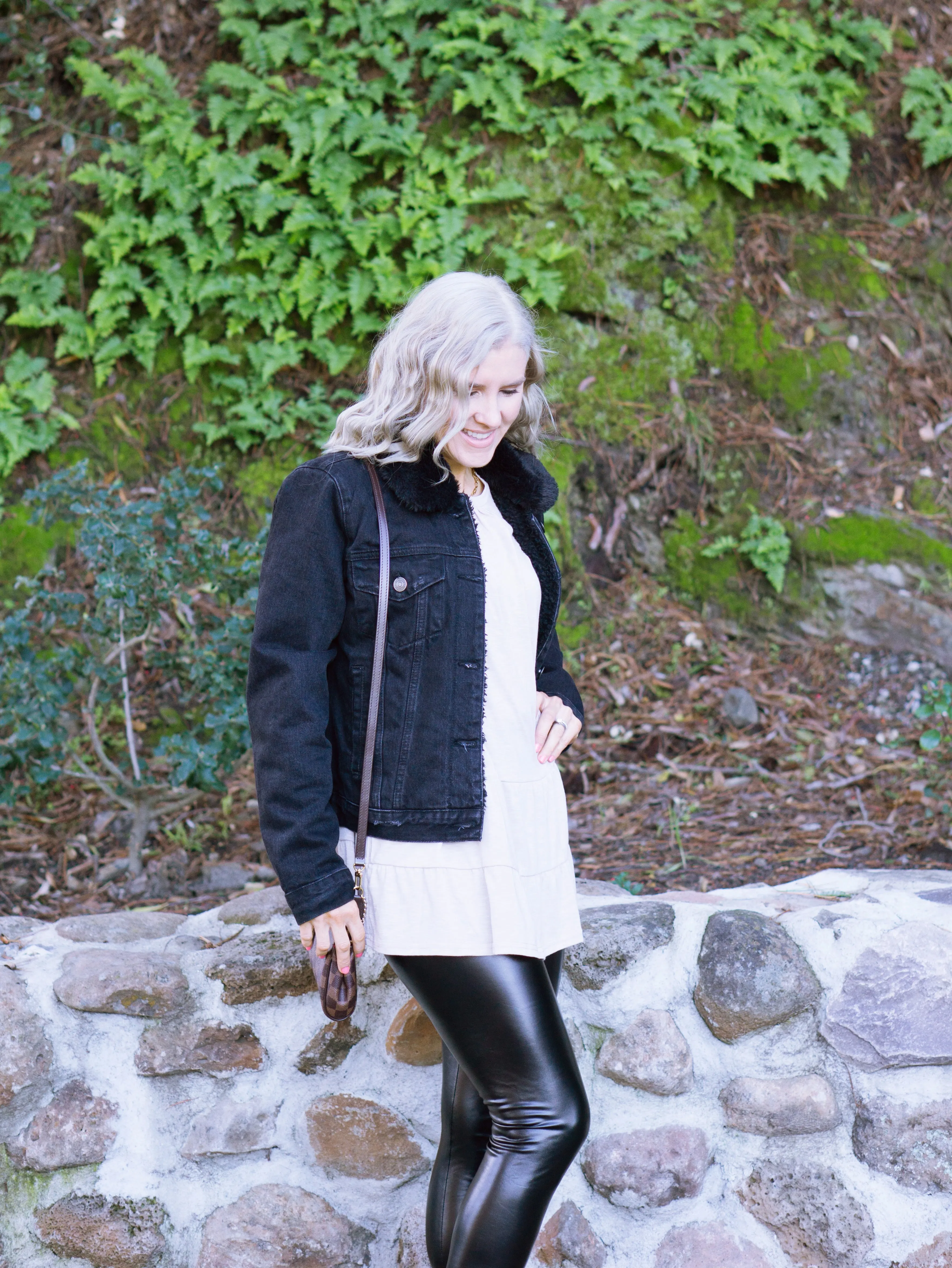 AUTUMN PEPLUM TANK IN BEIGE