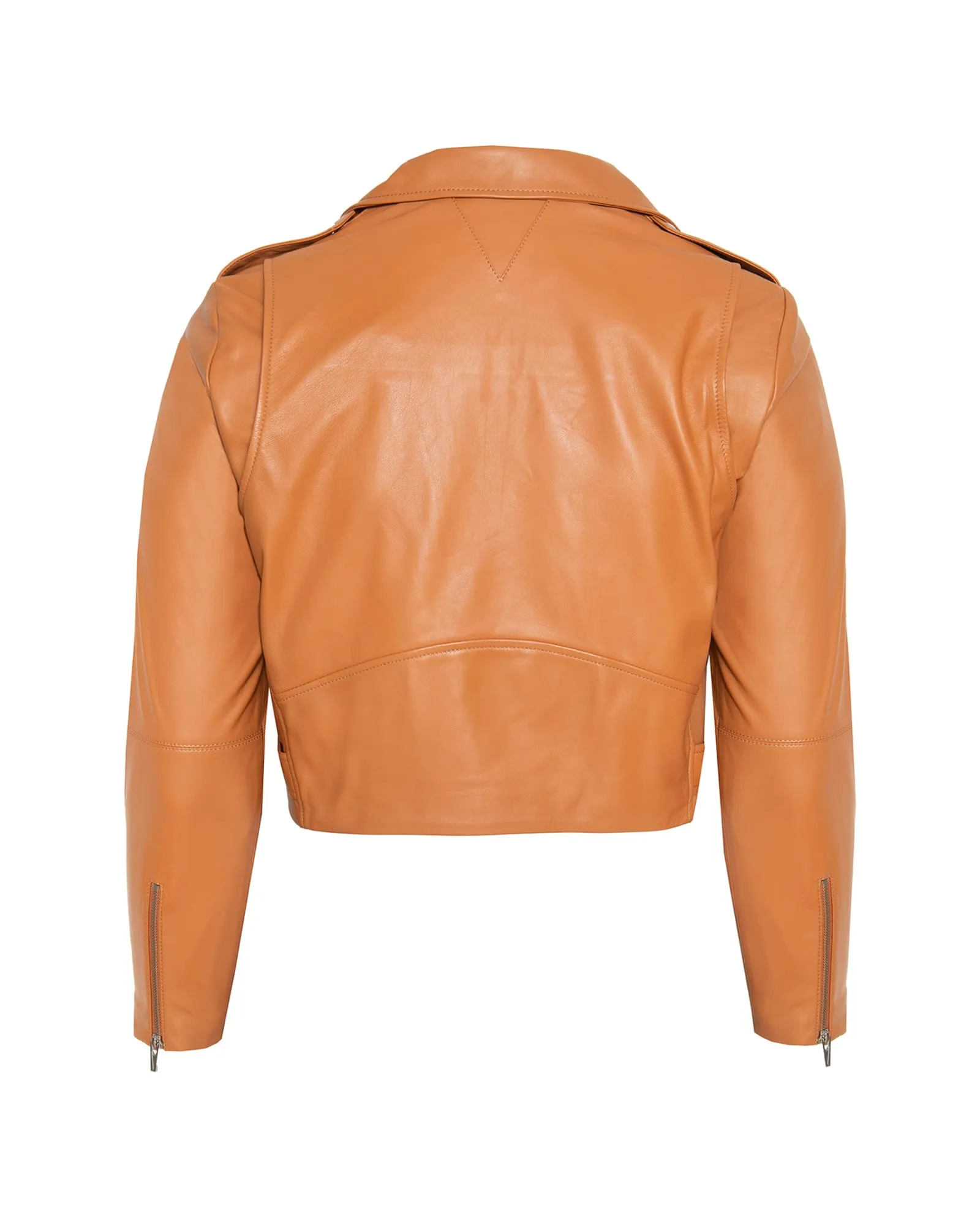 Baby Jayne Classic Smooth Leather Jacket | Hazelnut