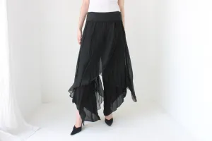 BALLETCORE 90s Italian Silk Layered Pants