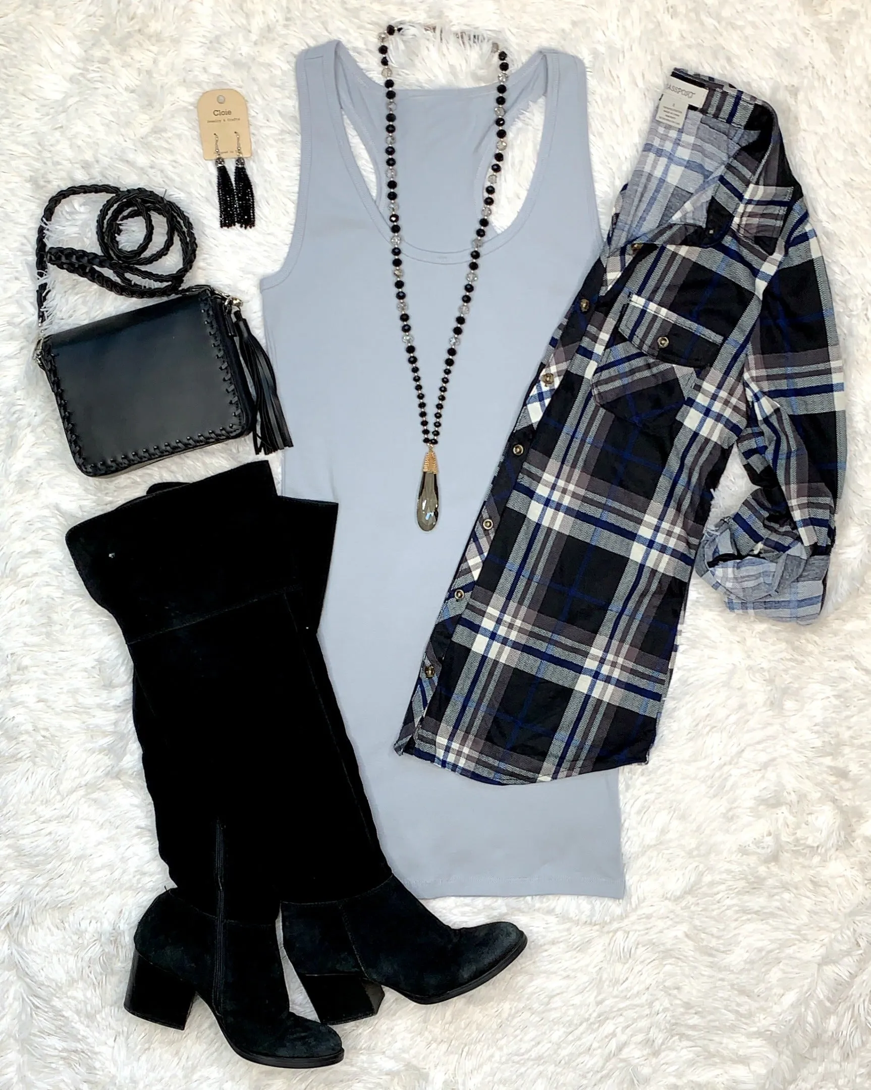 Basic Tank Dress - Silver