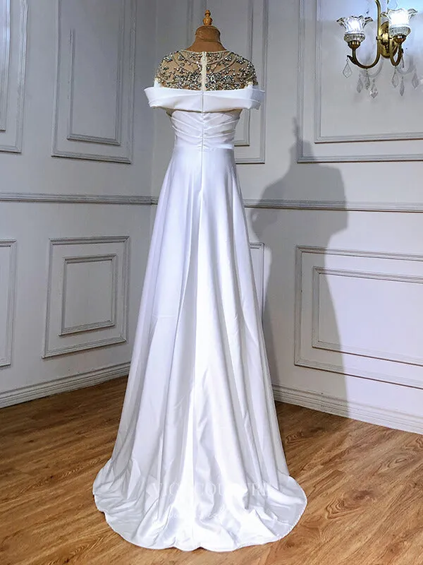 Beaded Prom Dresses Satin Evening Dresses 21197