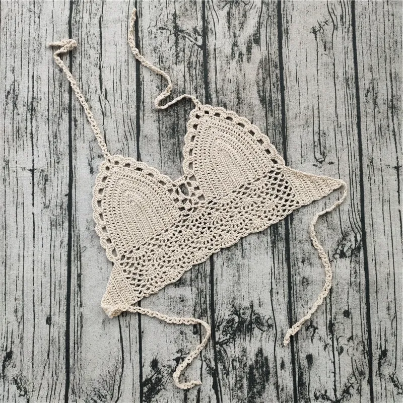Boho Chic Lace Knit Crochet Top