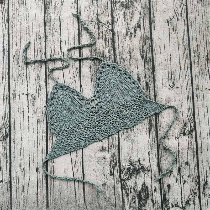 Boho Chic Lace Knit Crochet Top