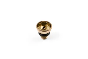Bottone 5mm Light Colorado Topaz Gold Top
