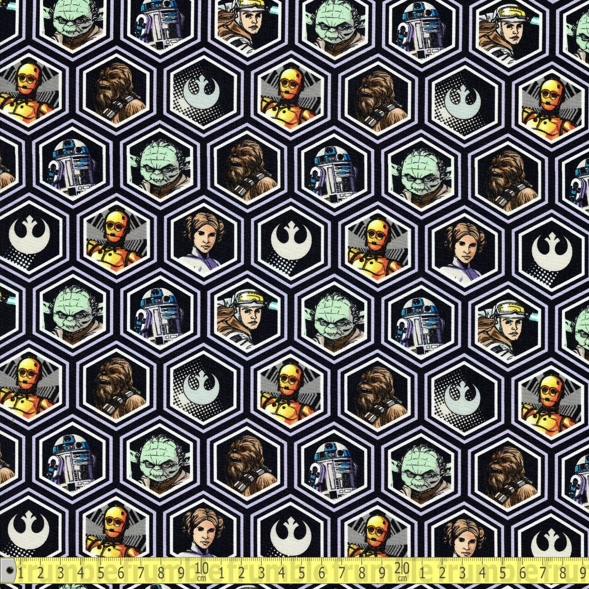 Camelot Fabrics - Star Wars Classic - Rebel Hex Portraits
