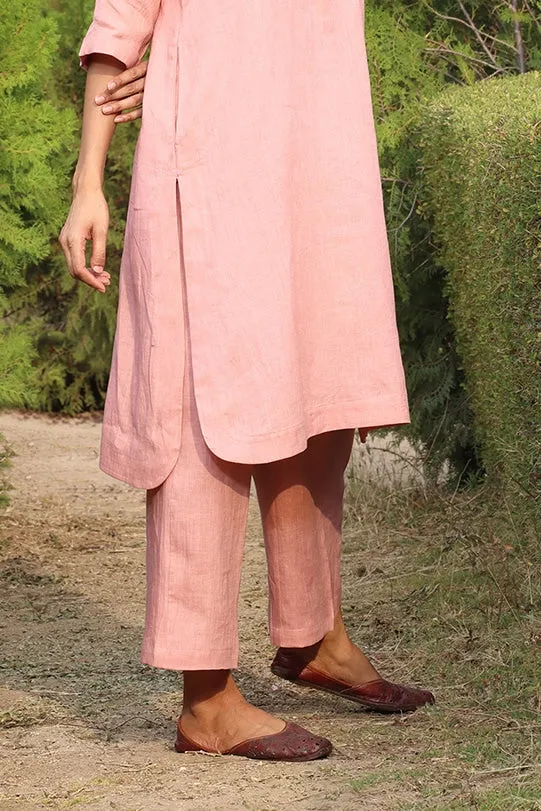 Debbie Linen Pants - Pink