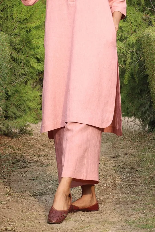 Debbie Linen Pants - Pink
