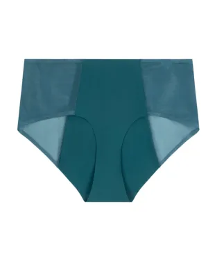 Demi Seamless Mesh Panty | Blue Ocean Coral