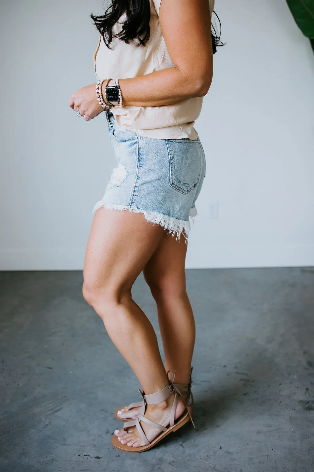 Fontaine High Rise Cut Off Shorts