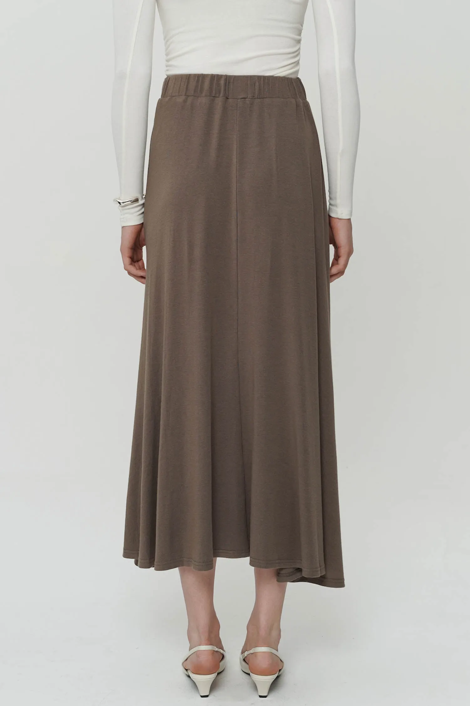 Galen Midi Skirt In Mocca