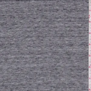 Heather Dark Grey Jersey Knit Fabric