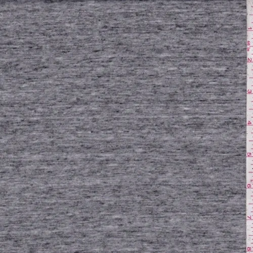 Heather Dark Grey Jersey Knit Fabric