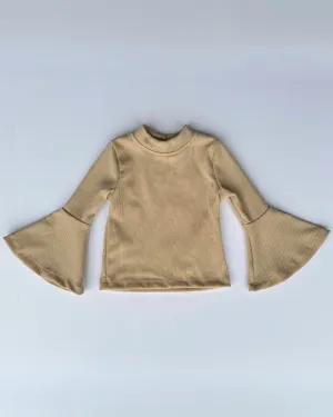 Joni Bell Sleeve Top - Almond