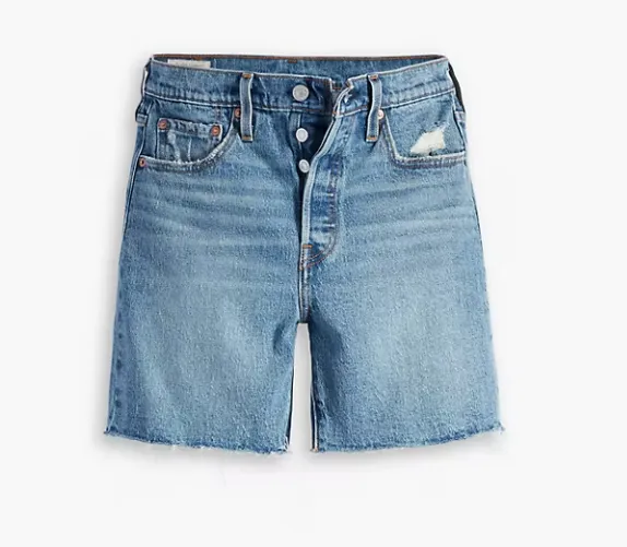 LEVIS 501 MID THIGH SHORTS - ODEON MEDIUM WASH 0034