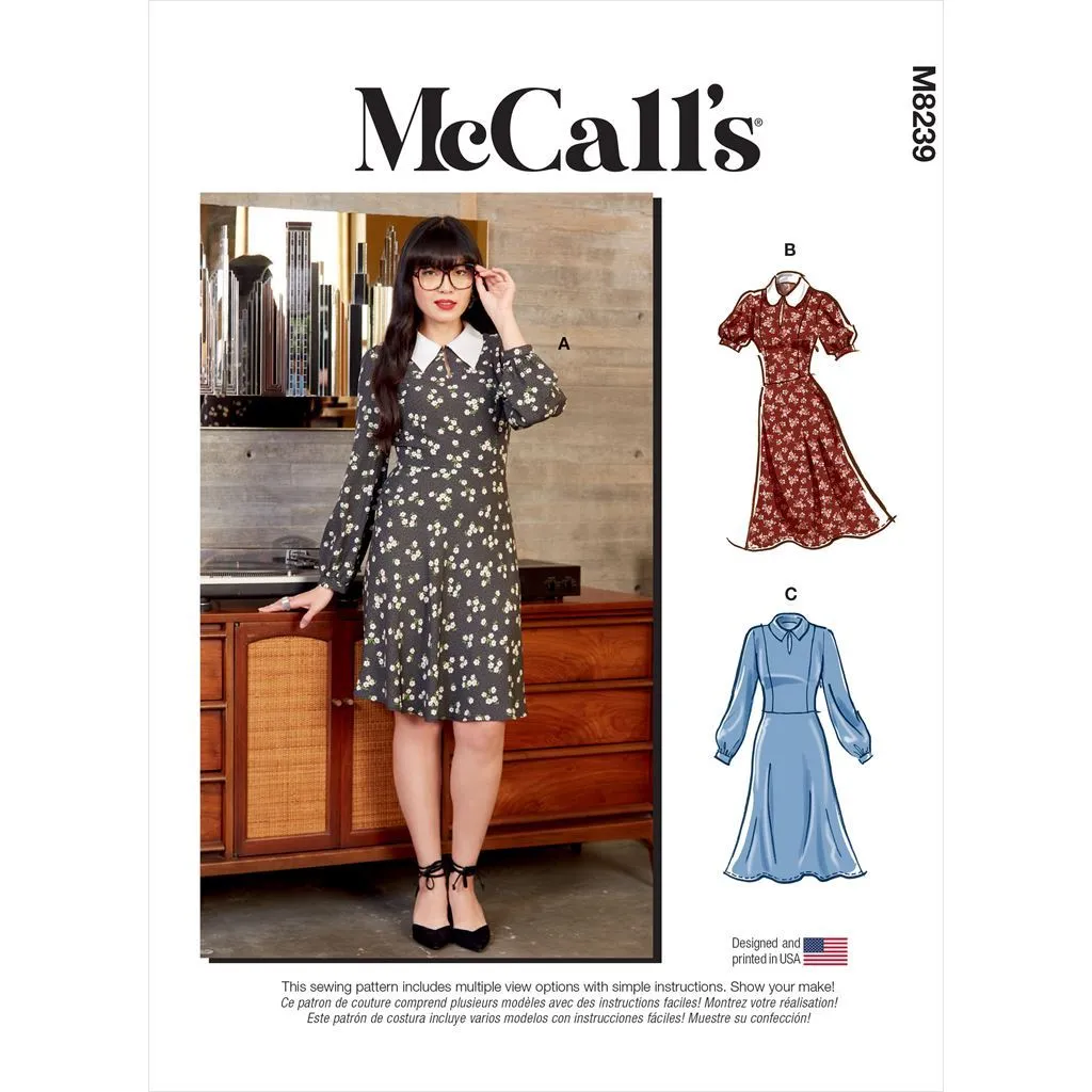 McCall's Pattern M8239 Misses' Dresses