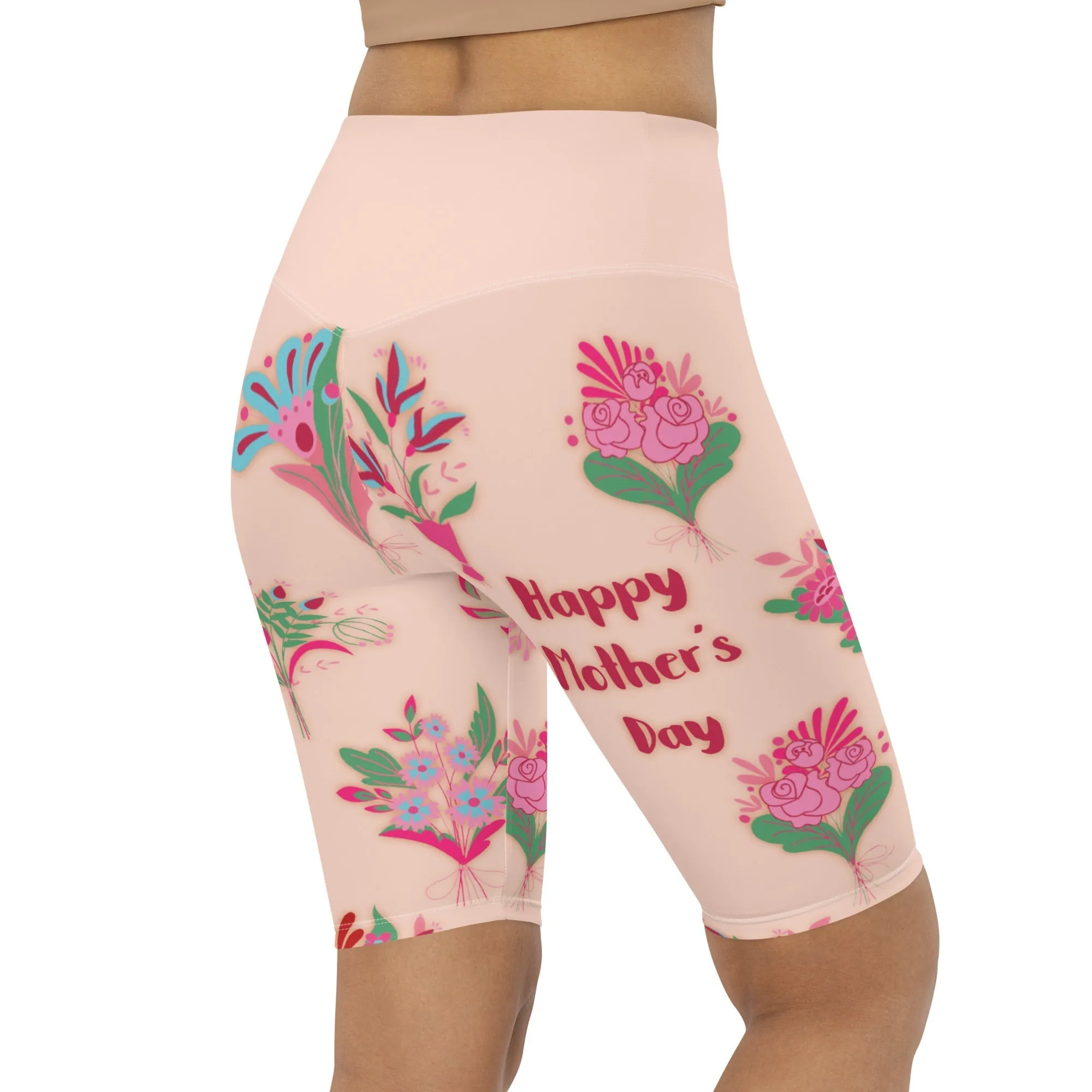 Mother's Day Bouquet Biker Shorts