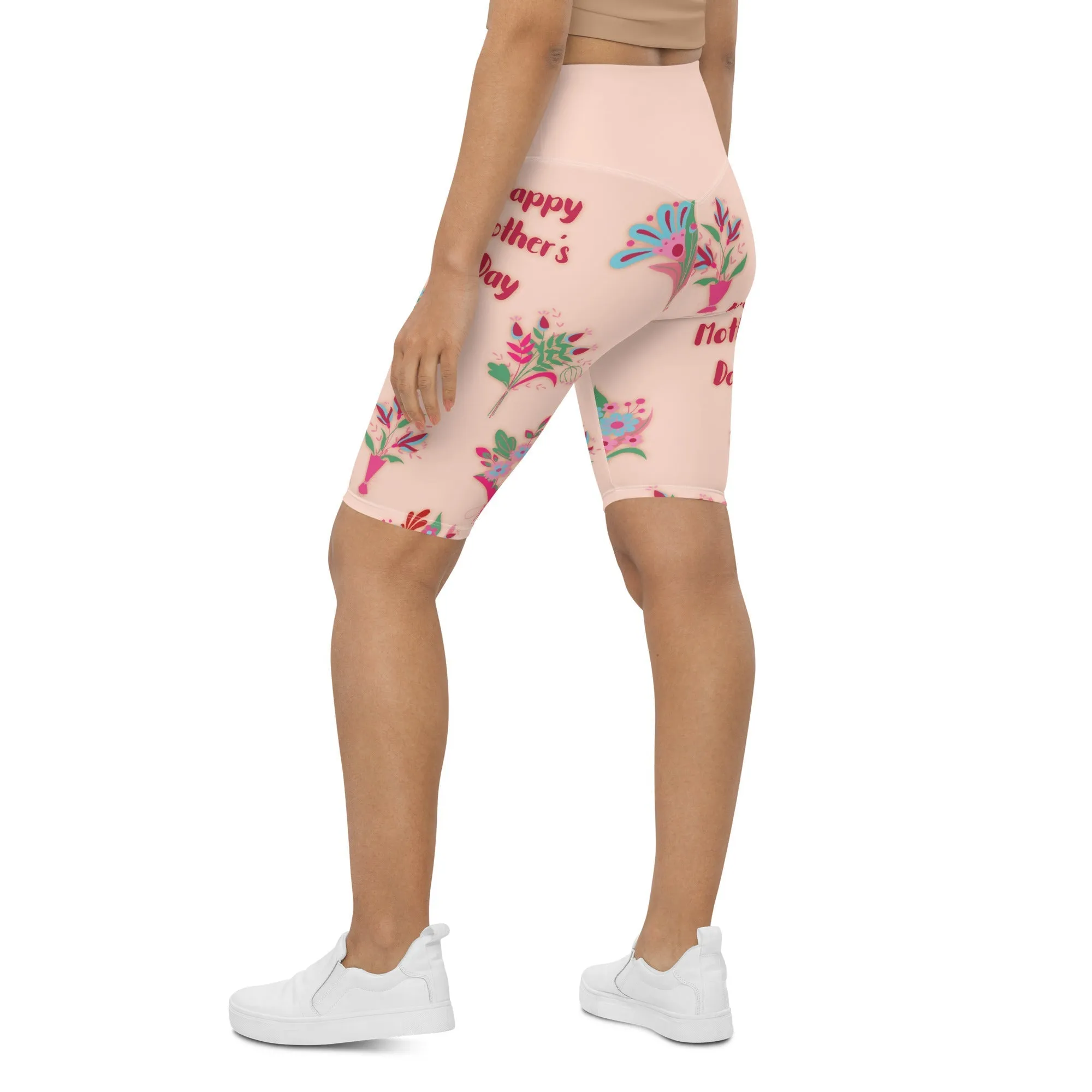 Mother's Day Bouquet Biker Shorts
