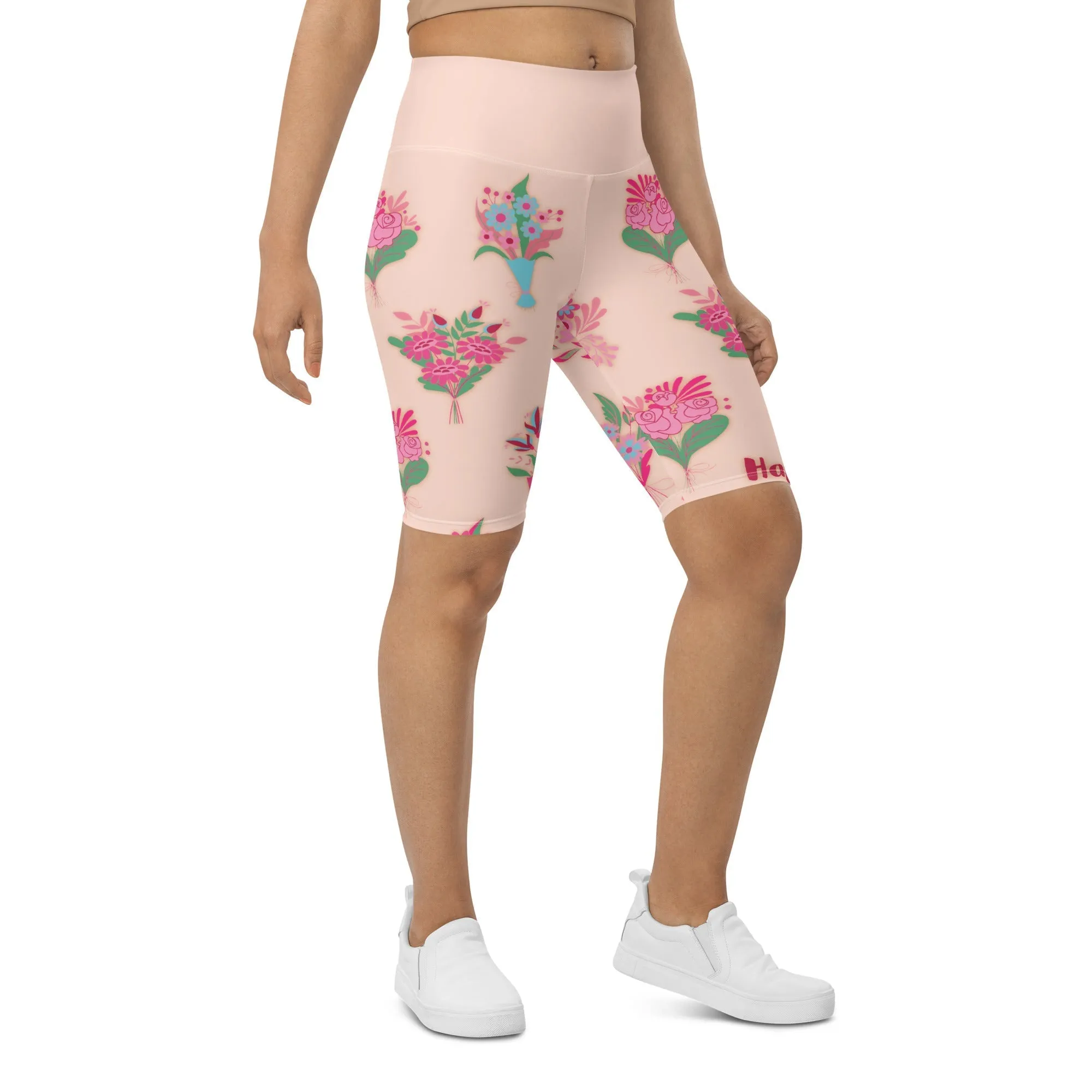 Mother's Day Bouquet Biker Shorts