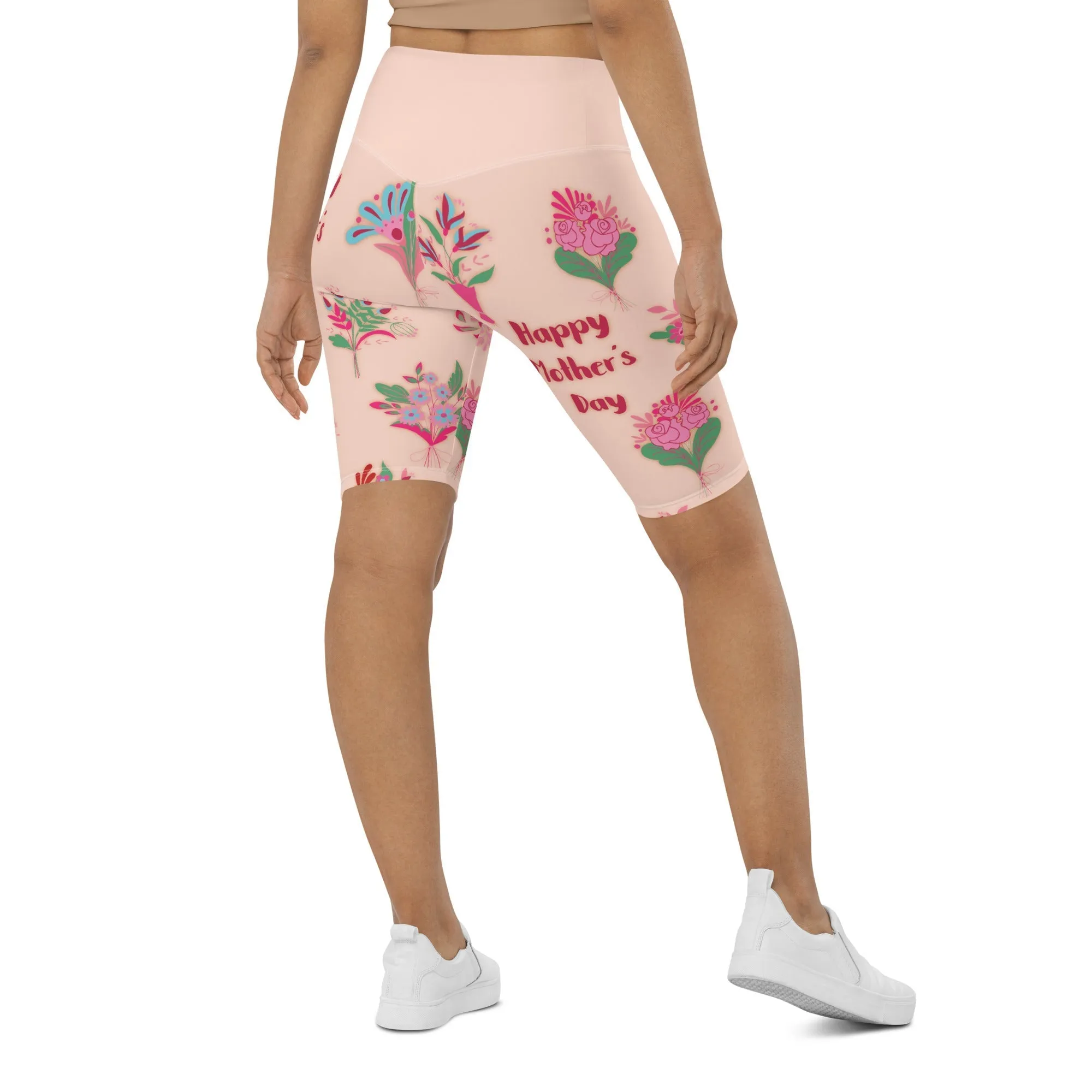 Mother's Day Bouquet Biker Shorts