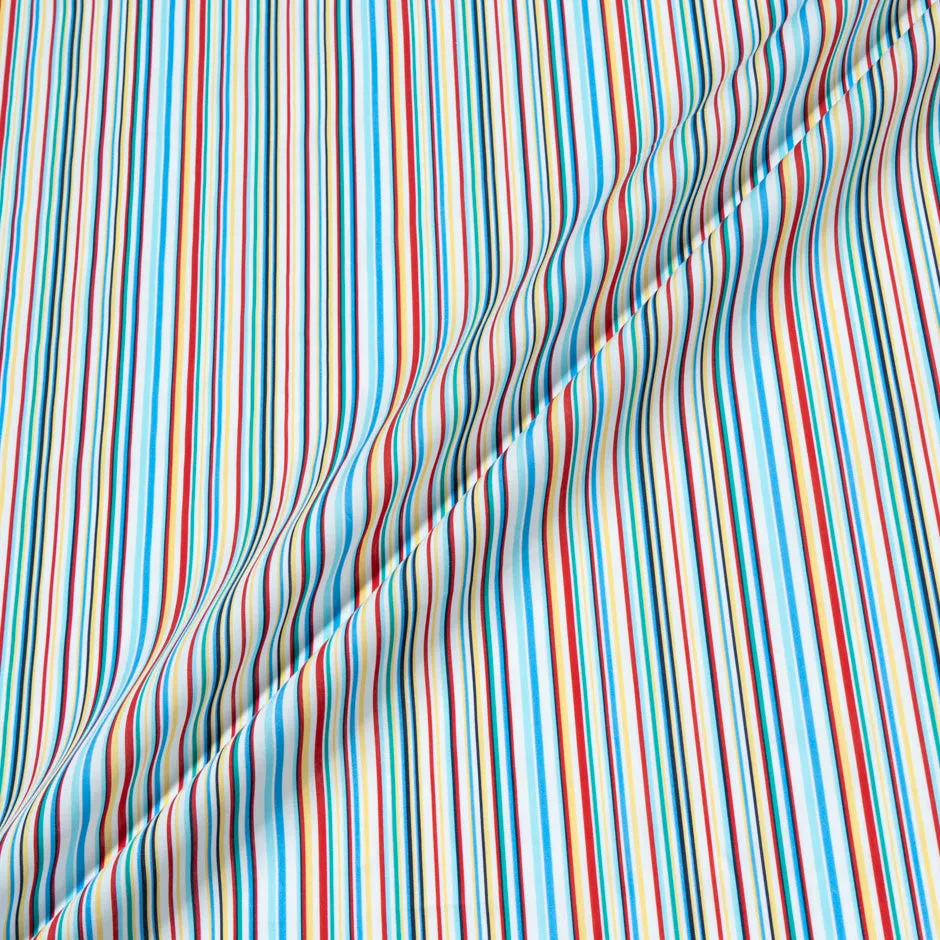 Multi-Coloured Striped Pure Cotton