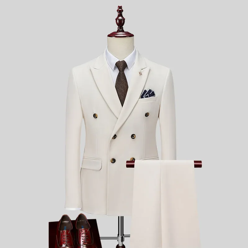 Ostranuxe Double Breasted Elegance Suit