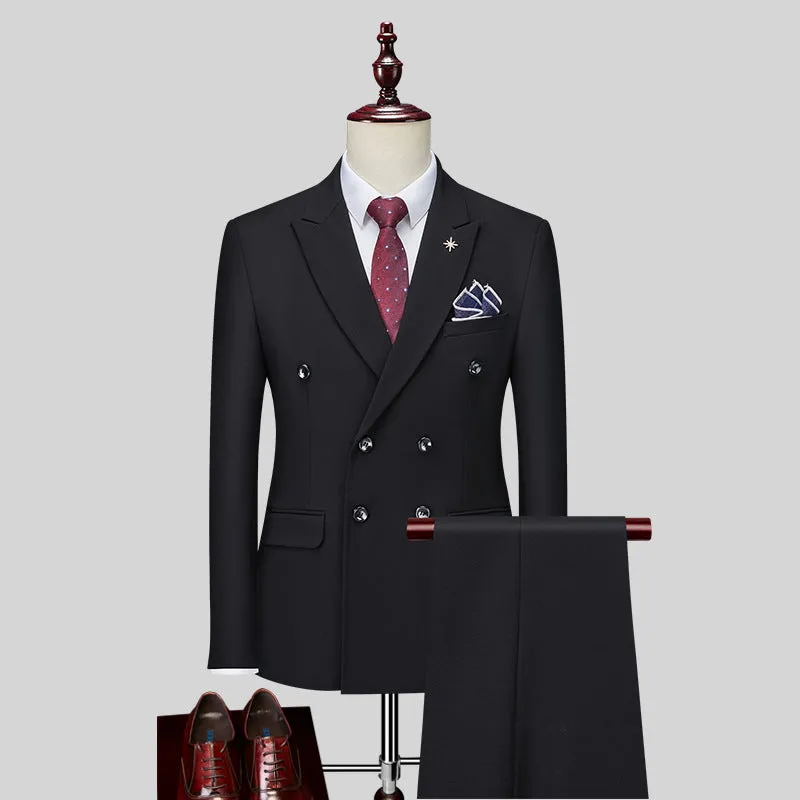 Ostranuxe Double Breasted Elegance Suit