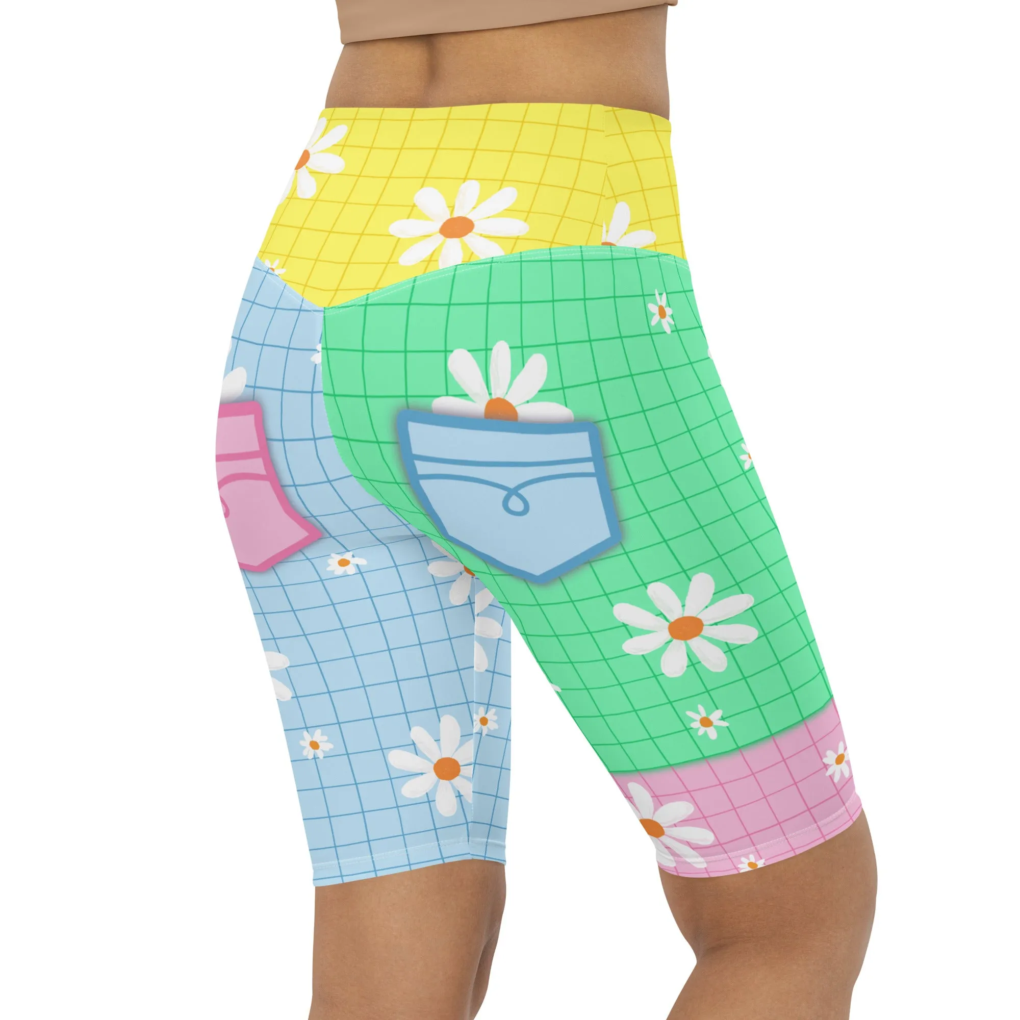 Pastel Patches Biker Shorts