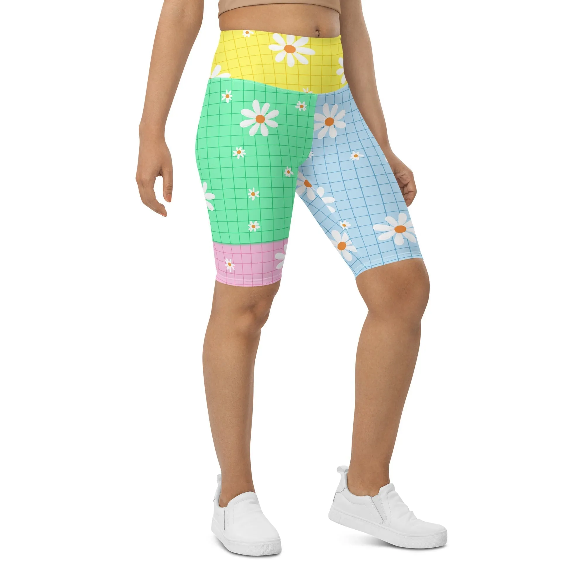 Pastel Patches Biker Shorts