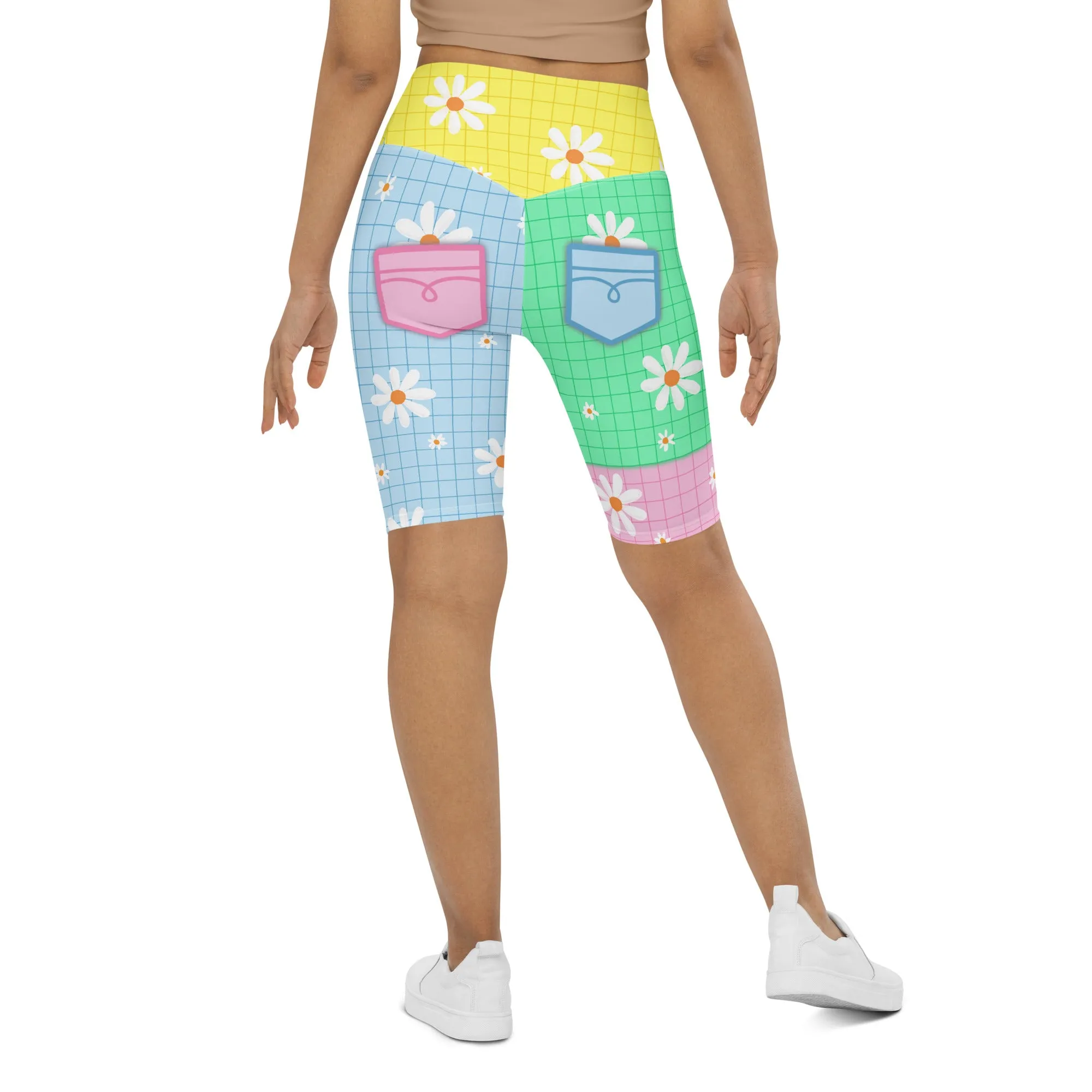 Pastel Patches Biker Shorts
