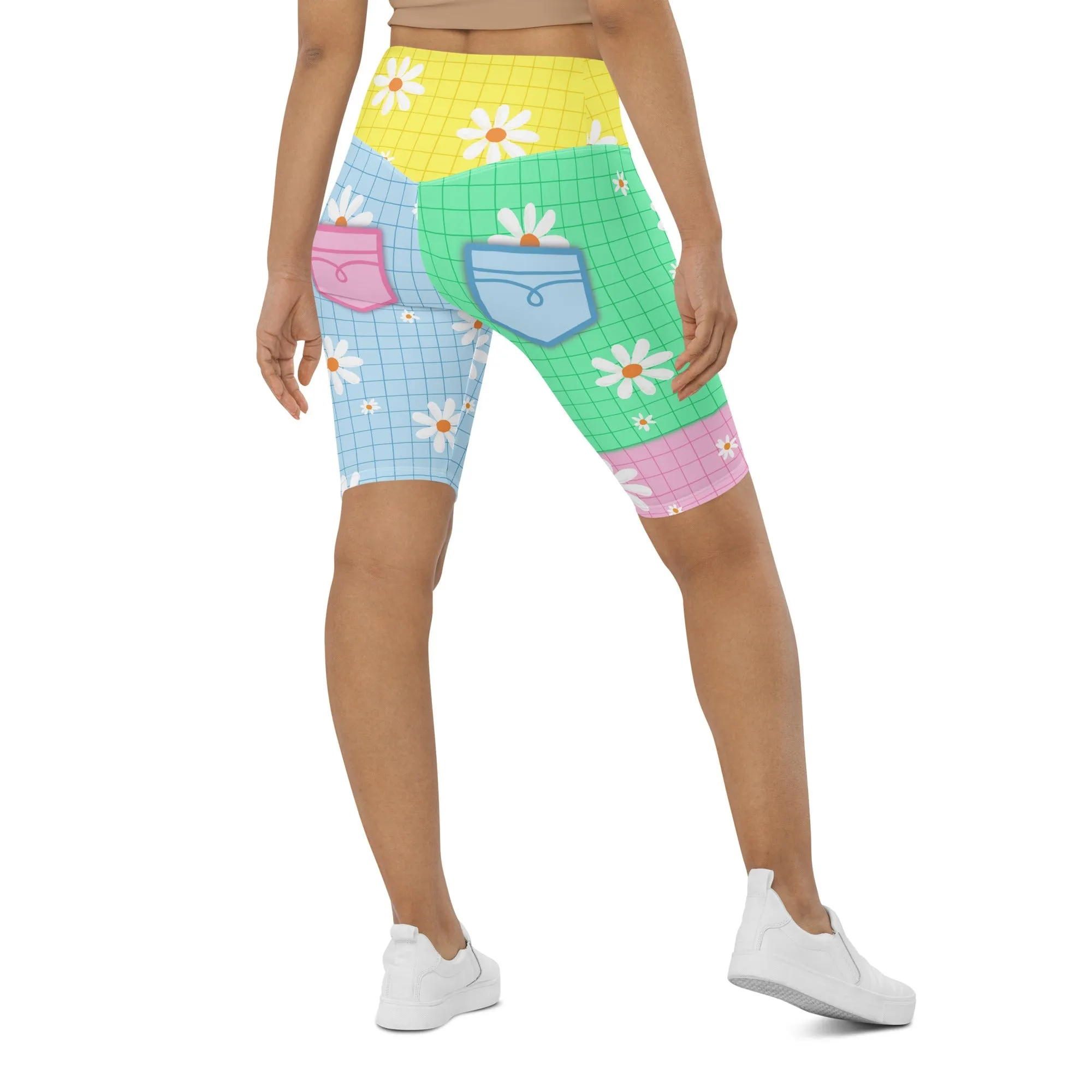 Pastel Patches Biker Shorts