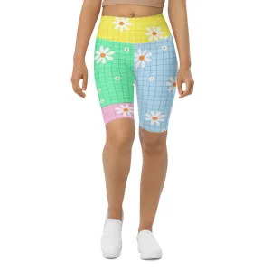 Pastel Patches Biker Shorts