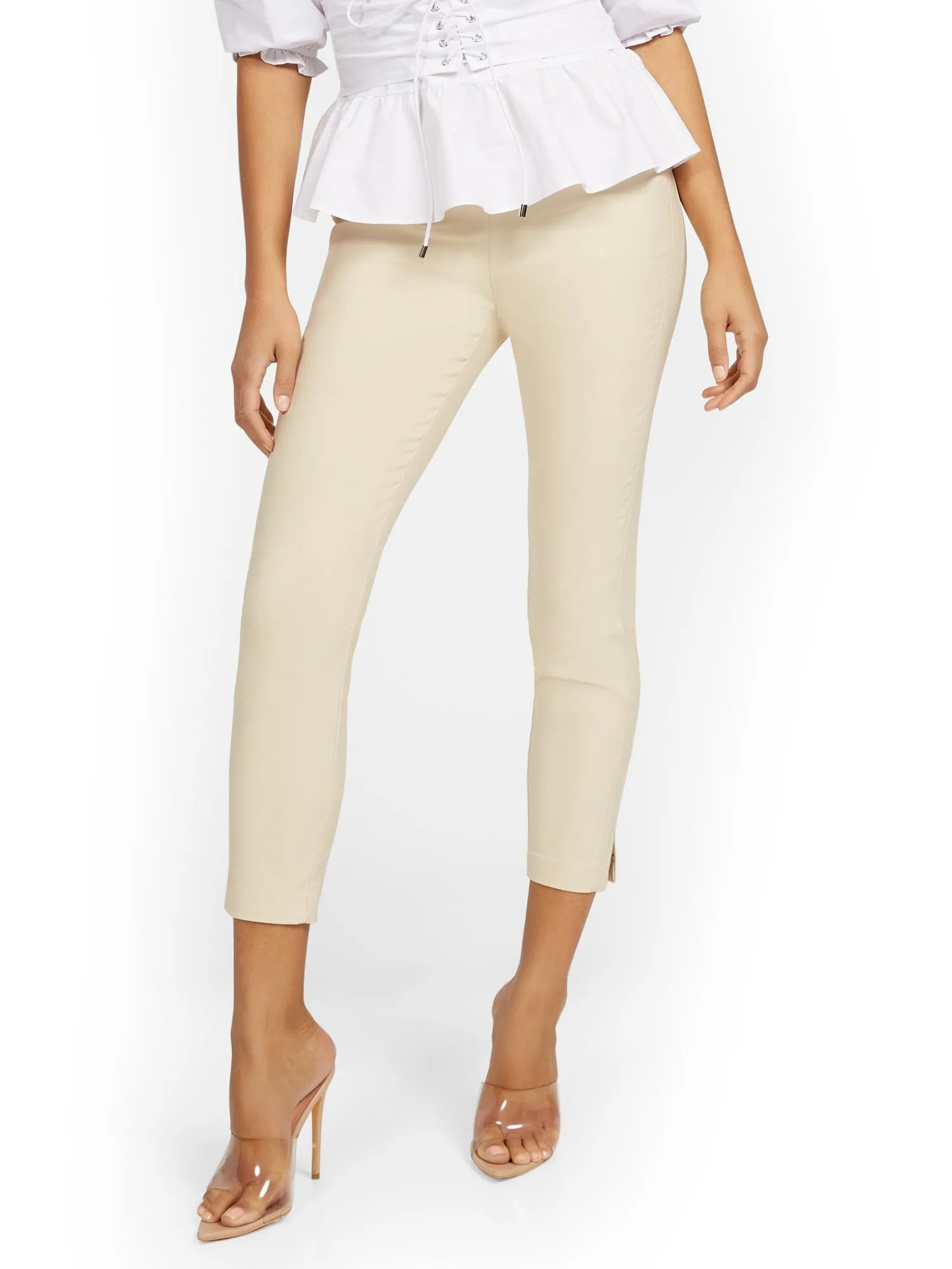 Petite Whitney High Rise Pull On Slim Leg Ankle Pant