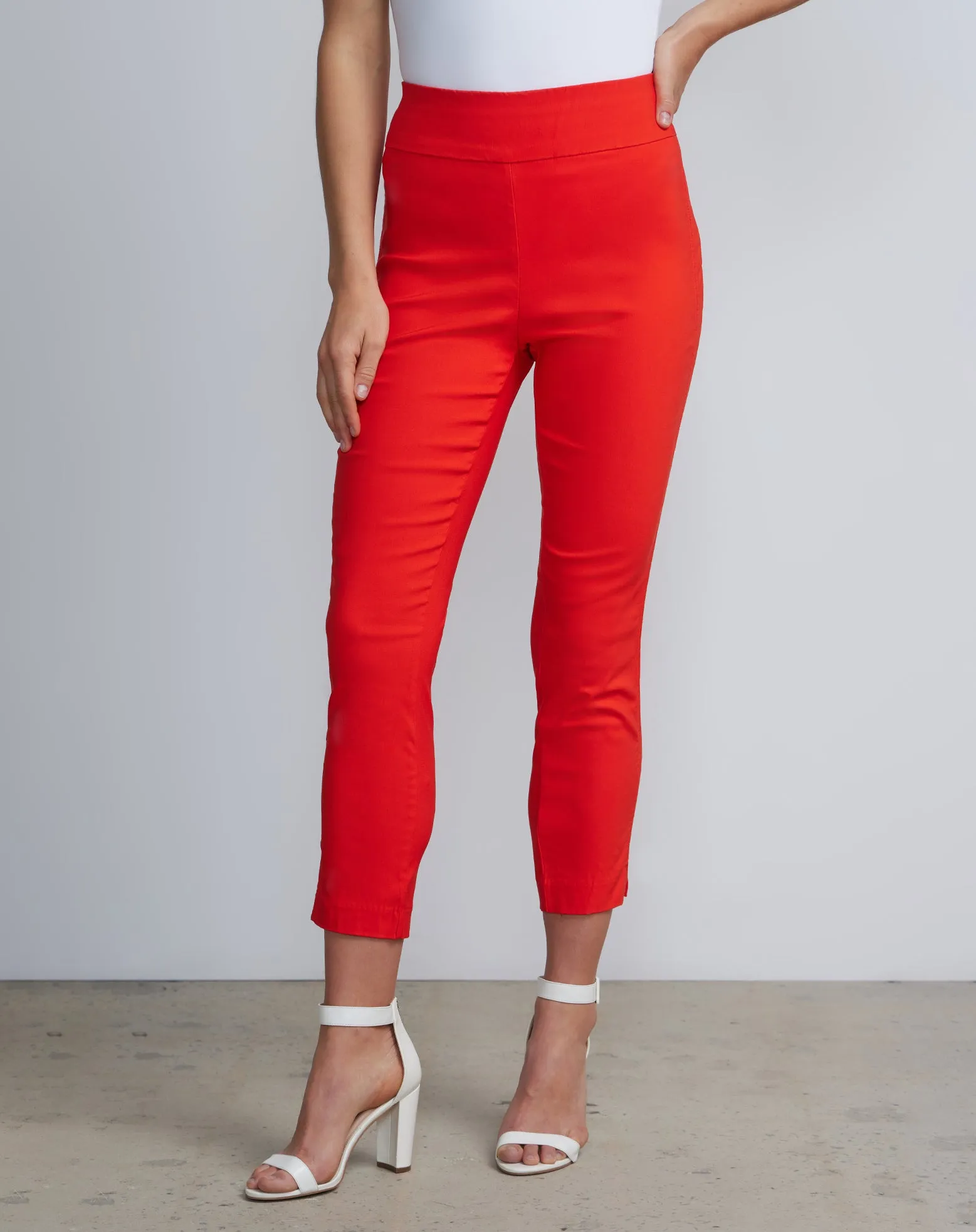 Petite Whitney High Rise Pull On Slim Leg Ankle Pant