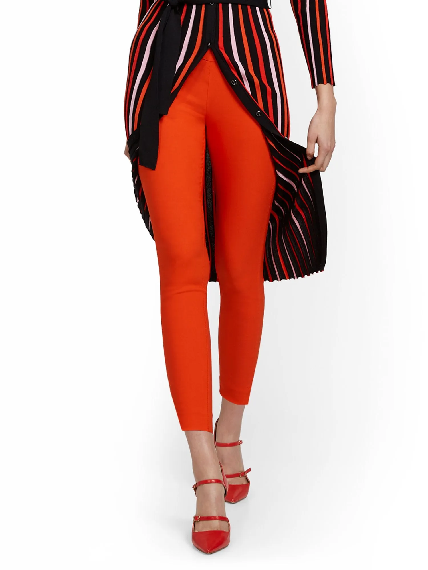 Petite Whitney High Rise Pull On Slim Leg Ankle Pant