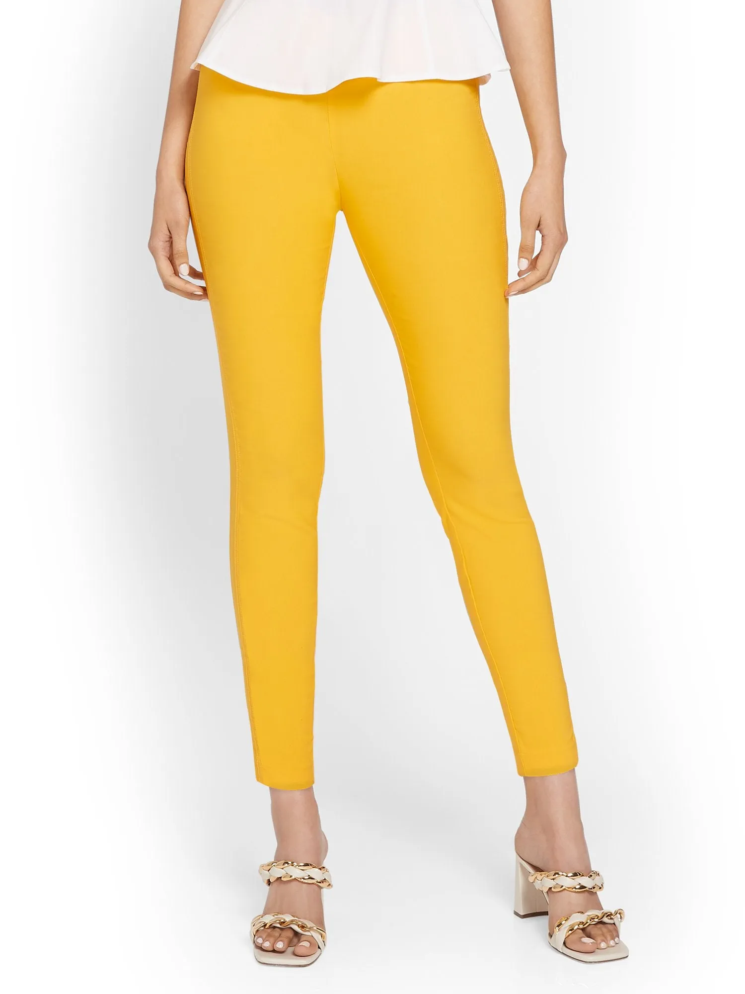 Petite Whitney High Rise Pull On Slim Leg Ankle Pant