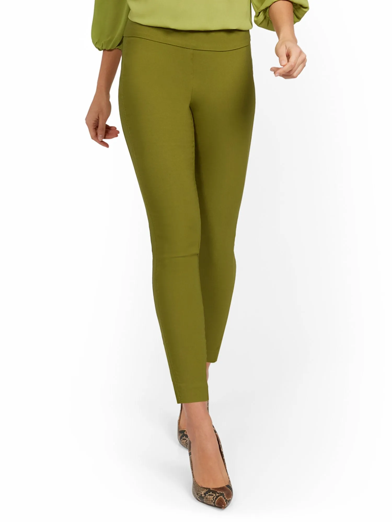 Petite Whitney High Rise Pull On Slim Leg Ankle Pant