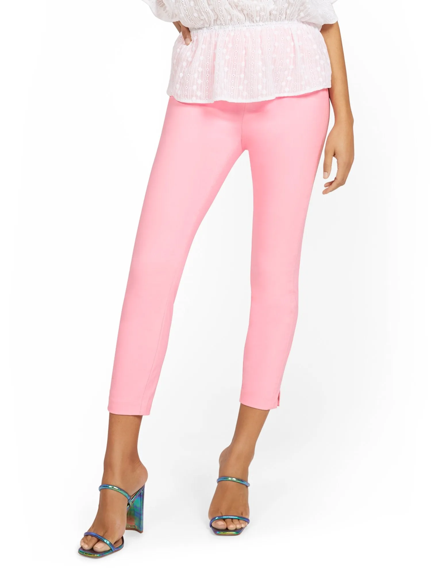 Petite Whitney High Rise Pull On Slim Leg Ankle Pant