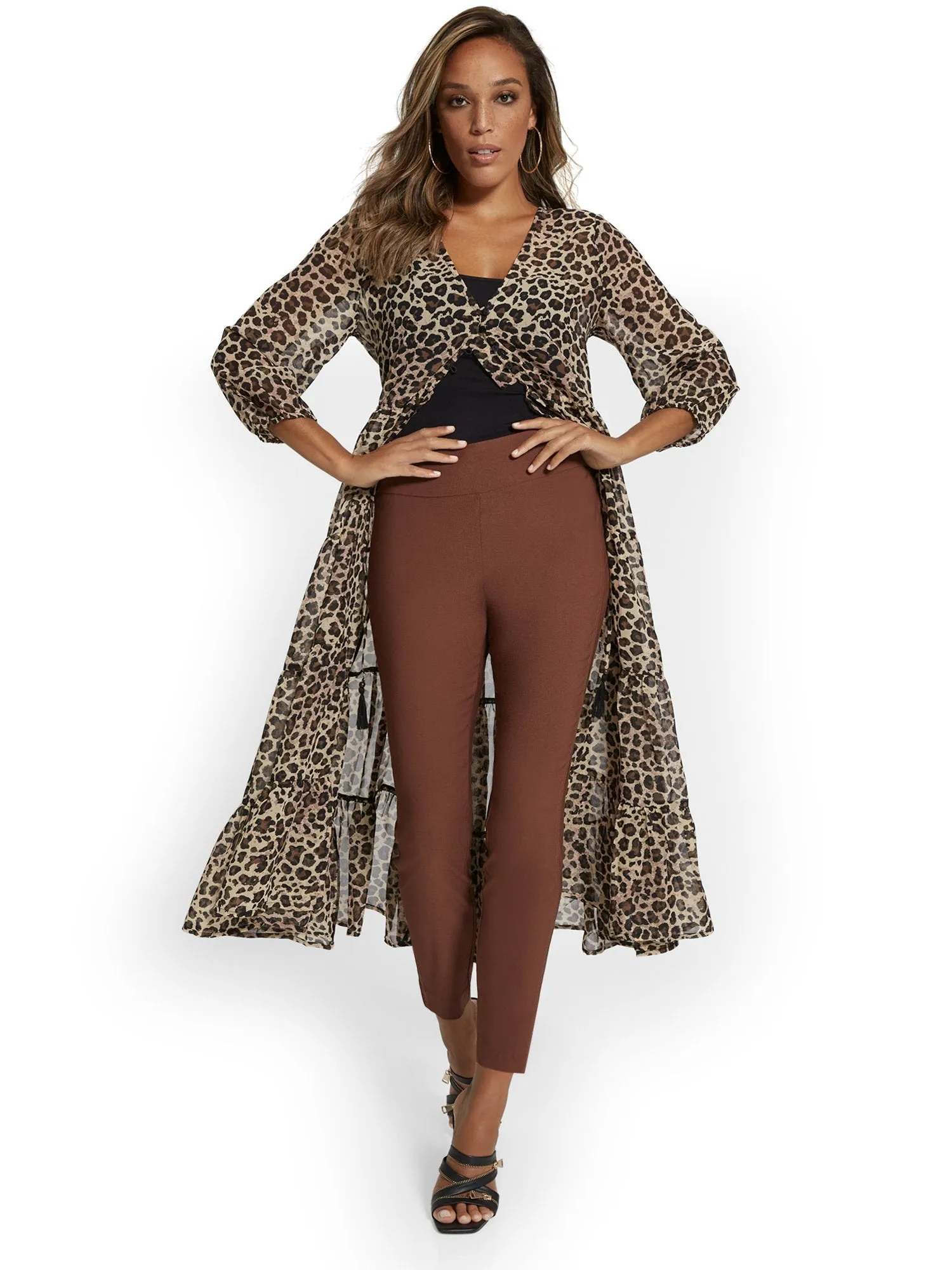Petite Whitney High Rise Pull On Slim Leg Ankle Pant