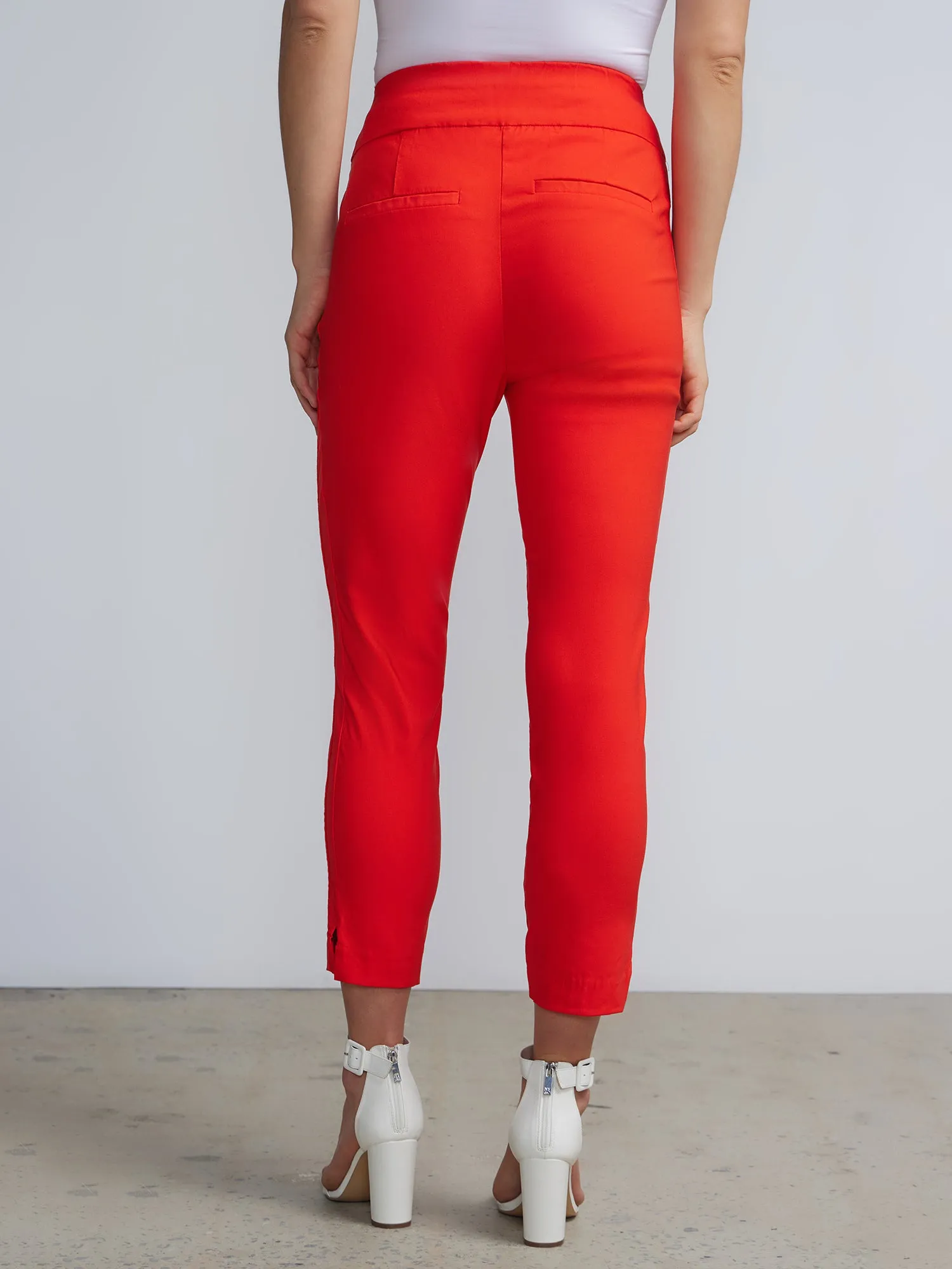 Petite Whitney High Rise Pull On Slim Leg Ankle Pant