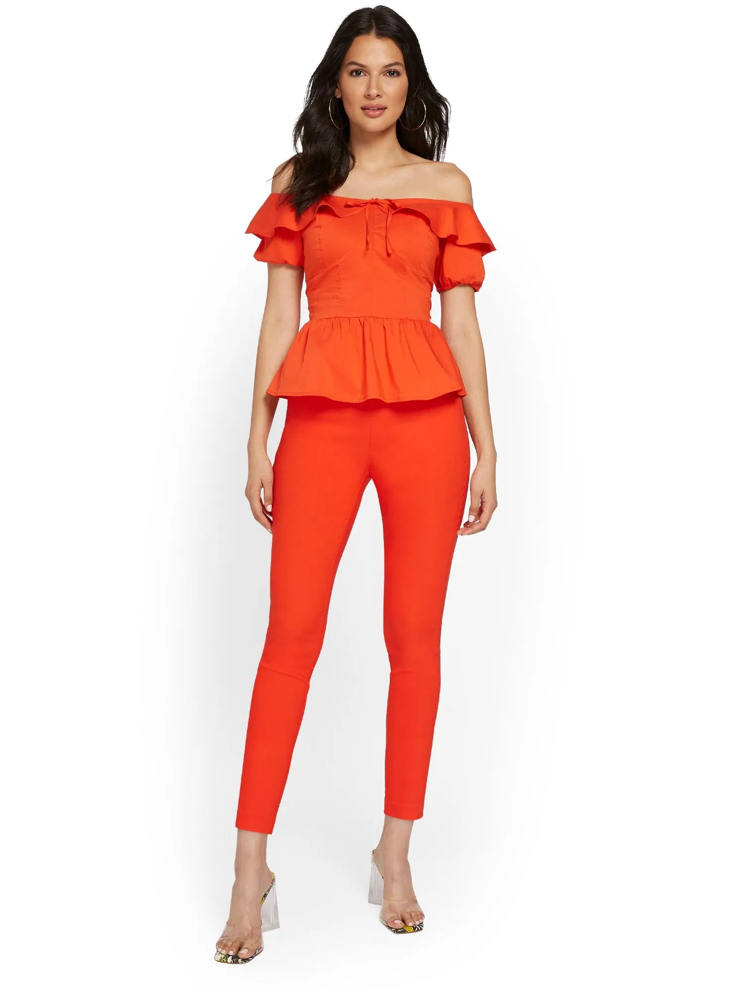 Petite Whitney High Rise Pull On Slim Leg Ankle Pant