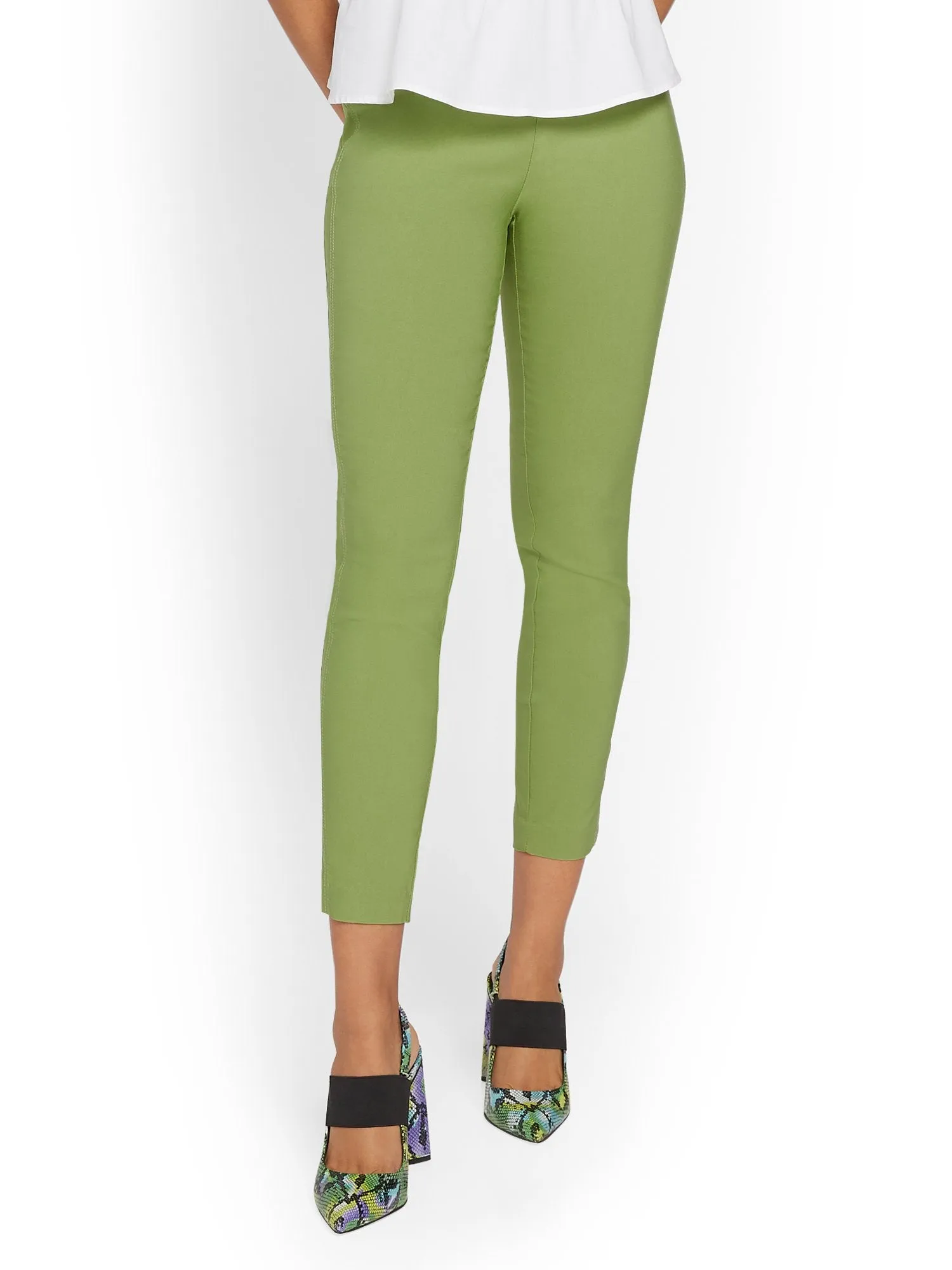 Petite Whitney High Rise Pull On Slim Leg Ankle Pant