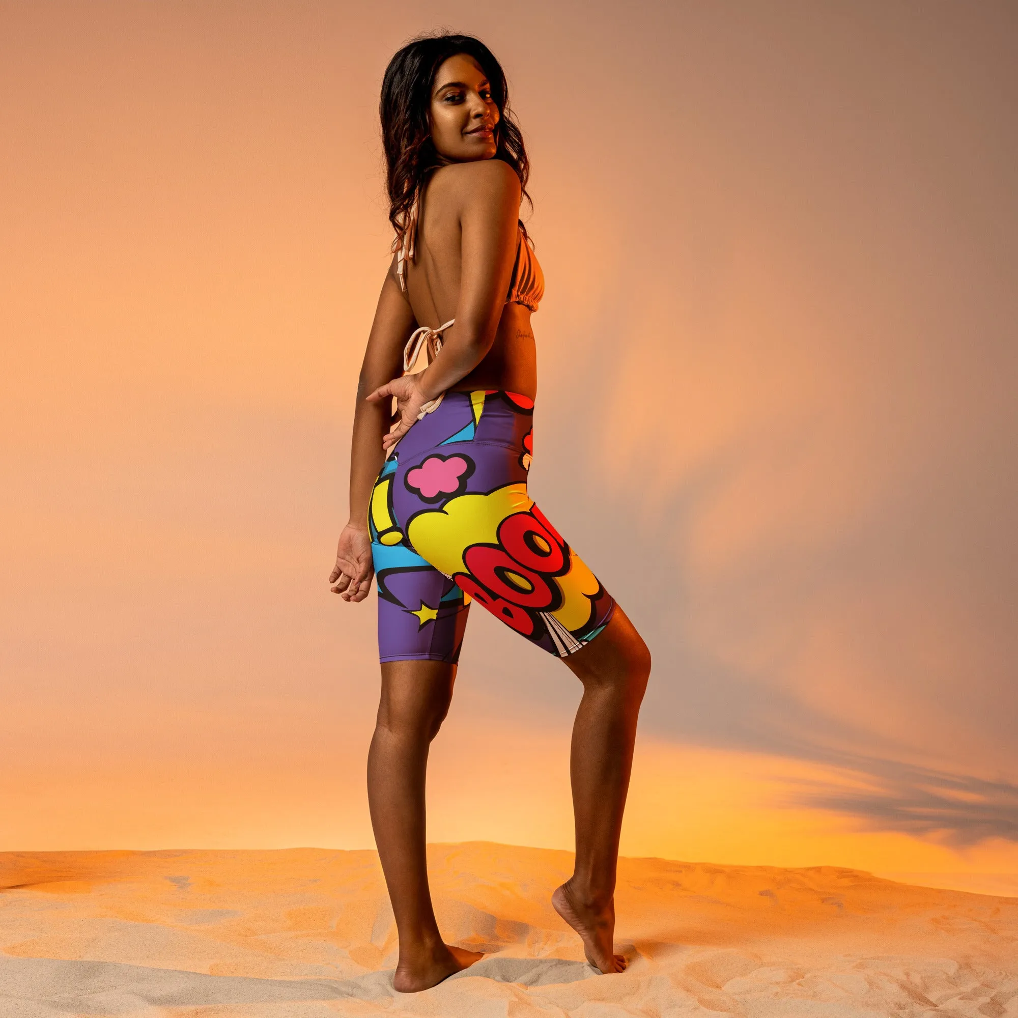 Pop Art Biker Shorts