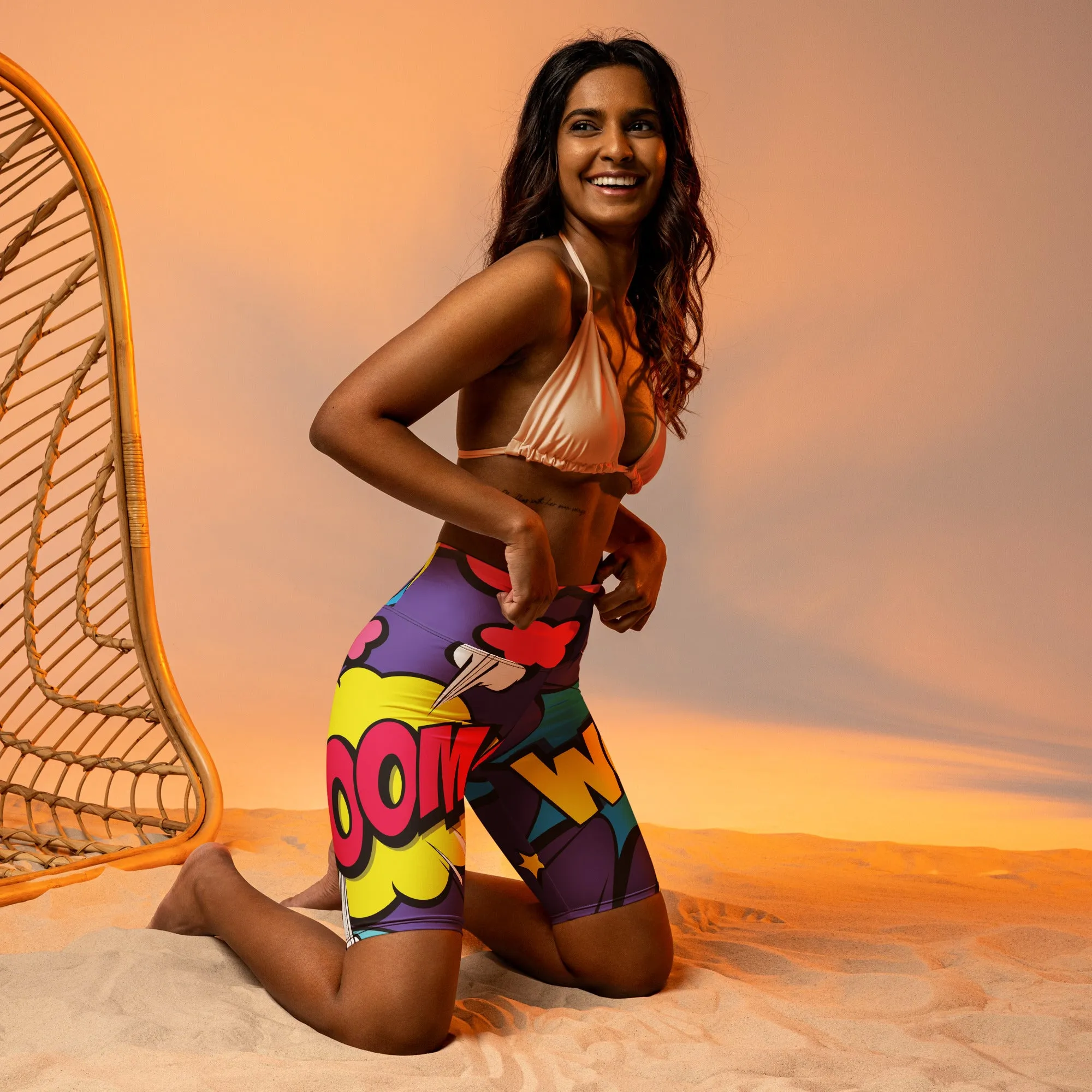 Pop Art Biker Shorts
