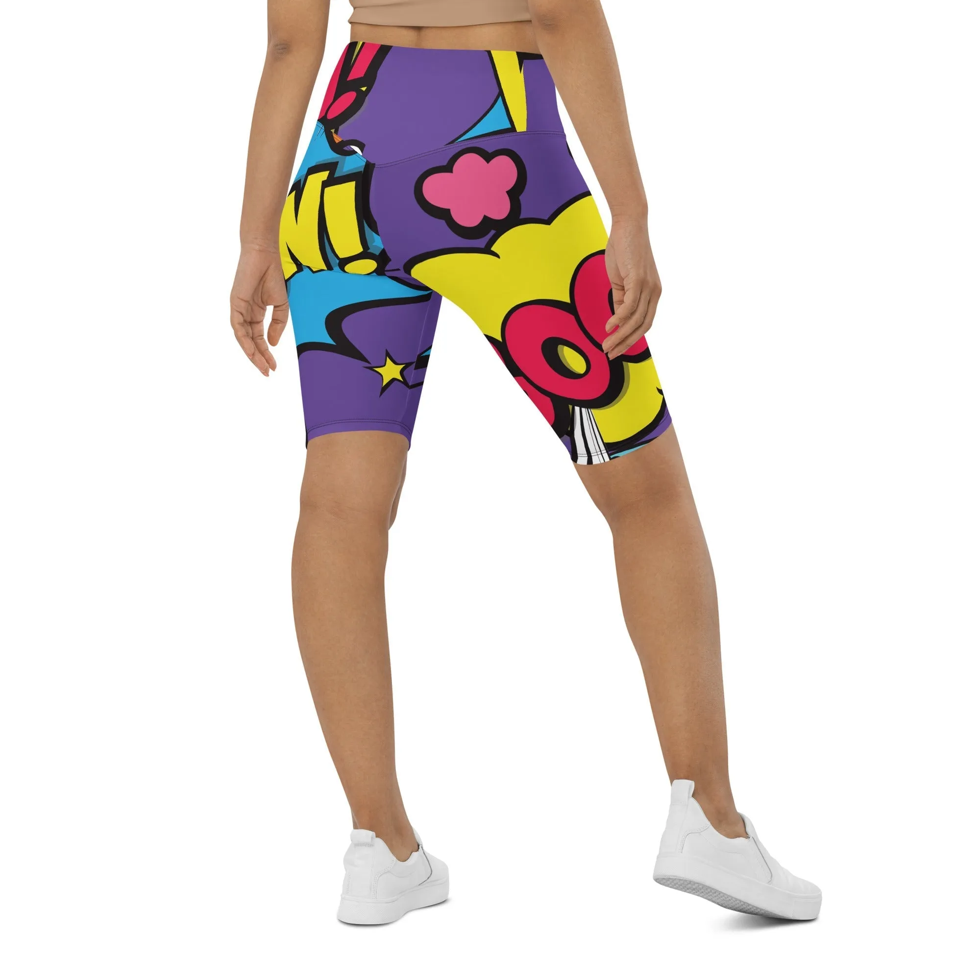 Pop Art Biker Shorts