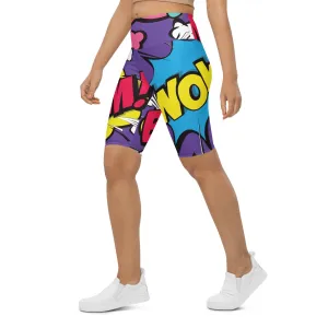 Pop Art Biker Shorts