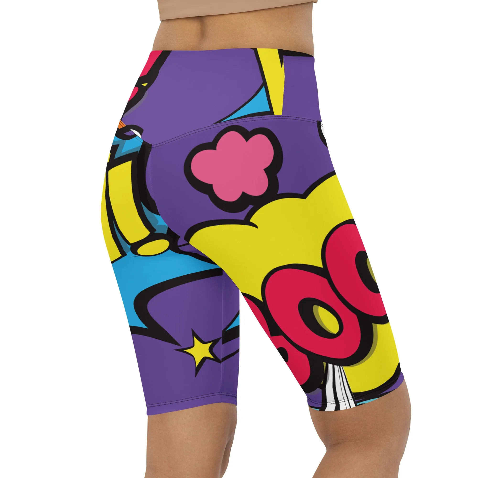 Pop Art Biker Shorts