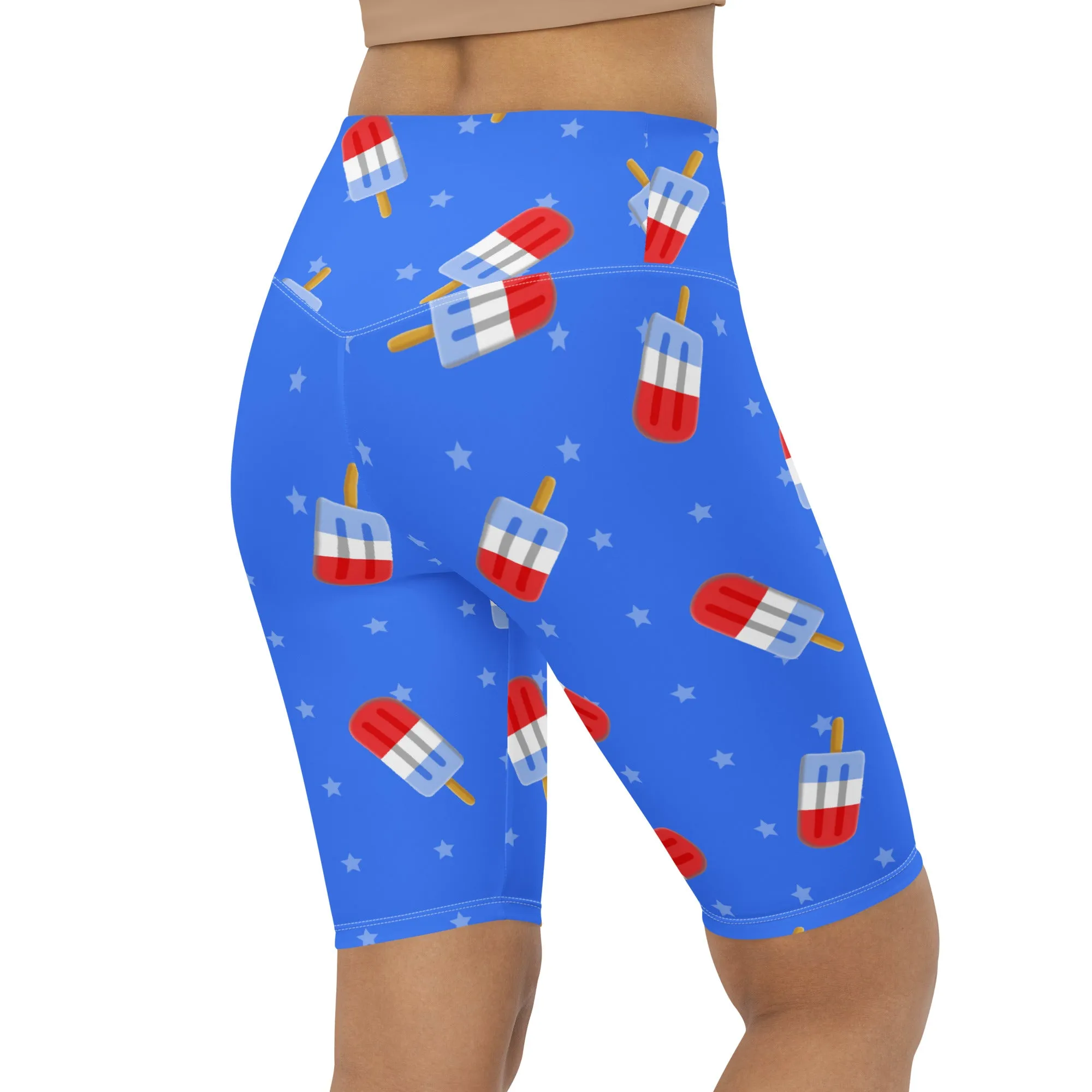 Popsicle Pattern Biker Shorts