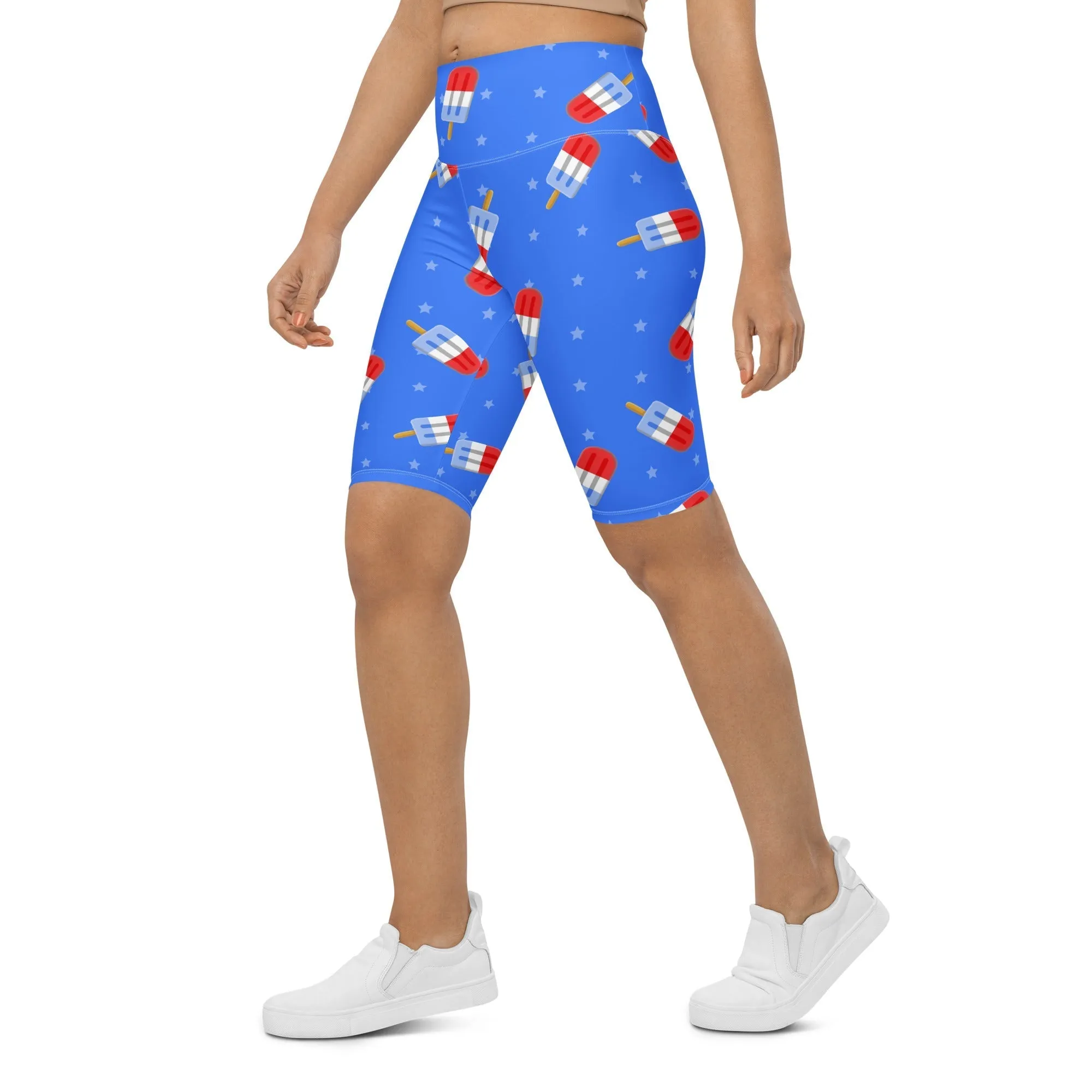 Popsicle Pattern Biker Shorts